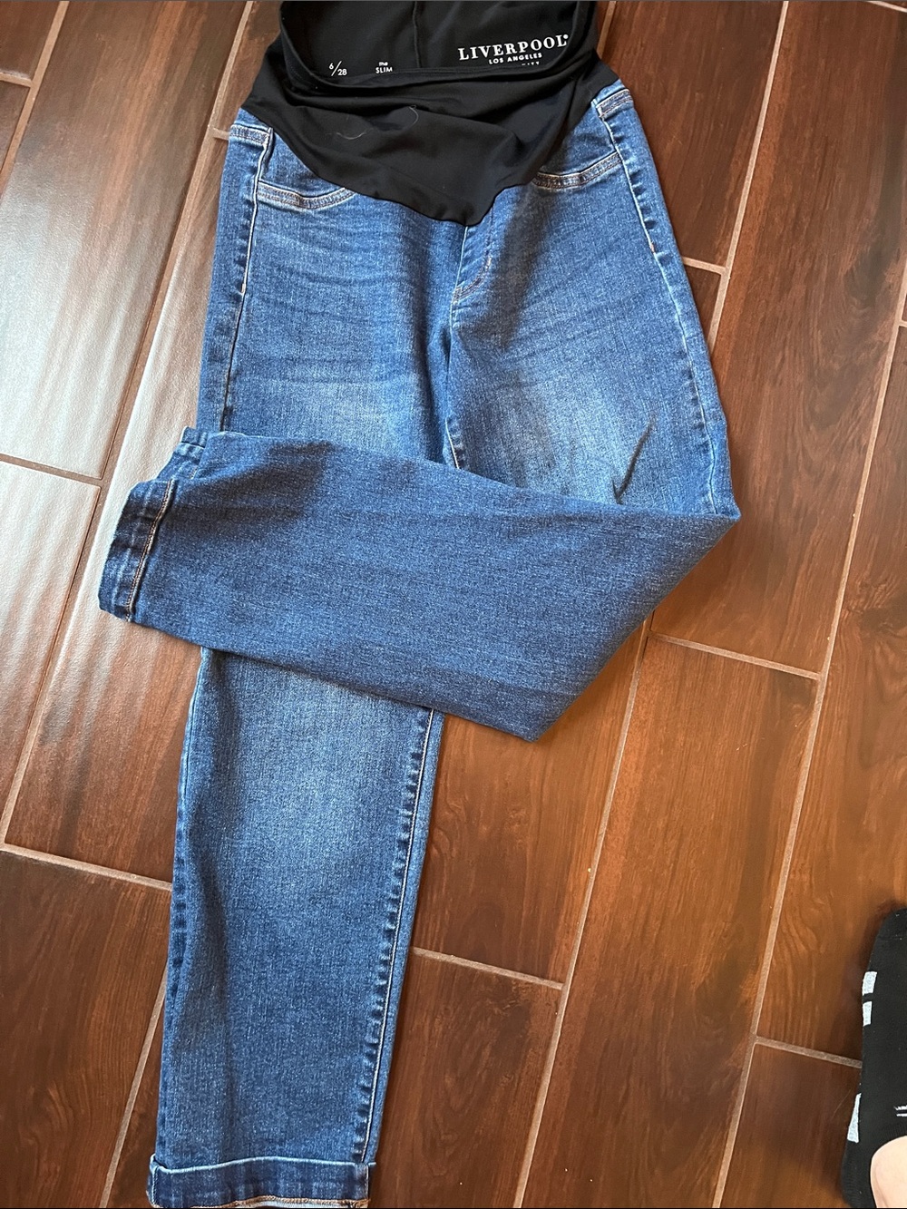Liverpool Blue Straight-Leg Jeans